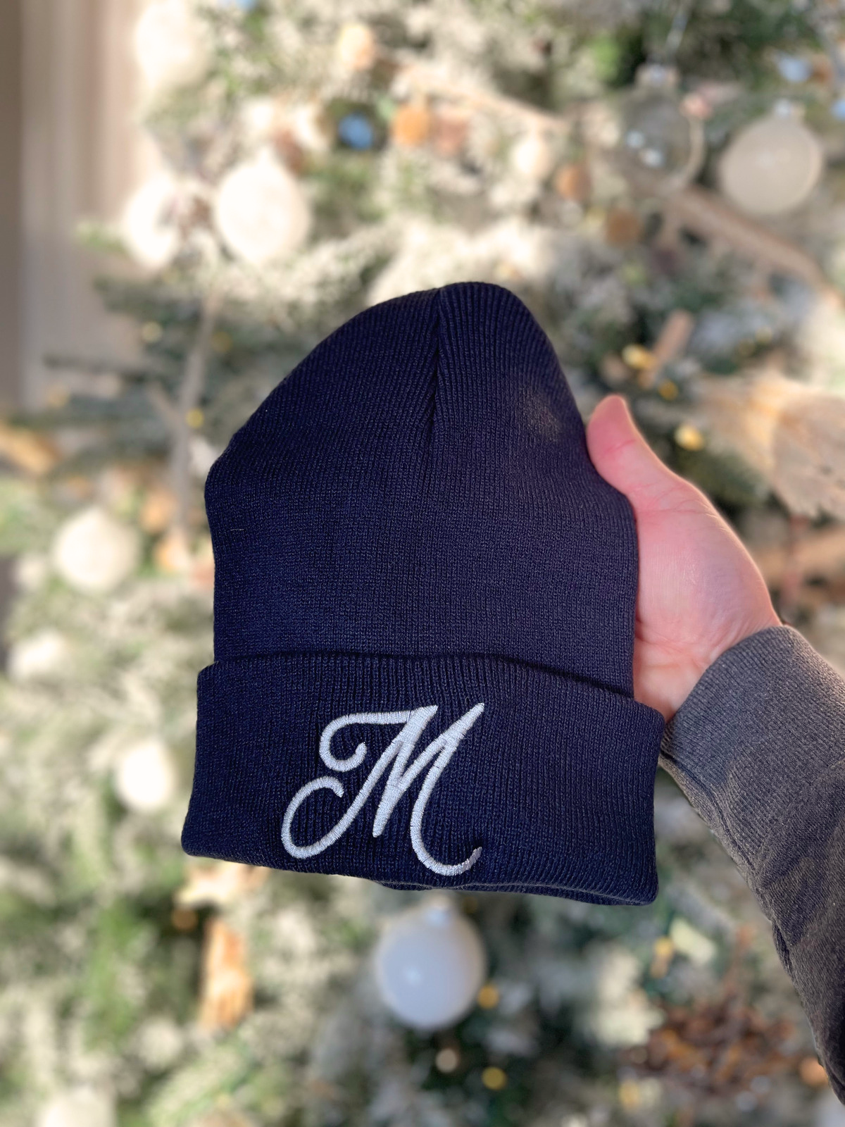 "M" Cuffed Beanie