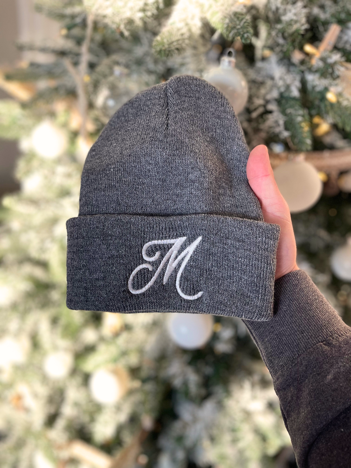 "M" Cuffed Beanie